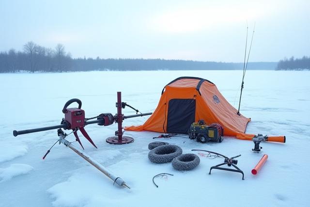 Equipo especializado para pesca en hielo