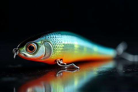 Señuelo artificial Alfers tipo Mojarra, brillante y realista.